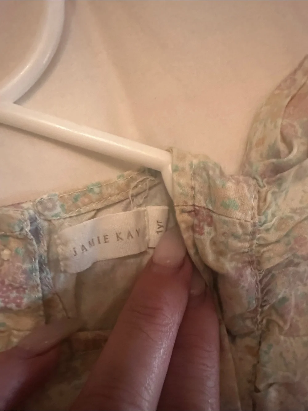 Jamie Kay Pastel Floral Ruffle Blouse in Mint, Lavender & Blush